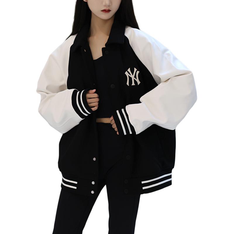 Giacca MLB Comoda Traspirante Morbida Assorbi Umidità Unisex Giacca Nera 3AJPM1146-50BKS
