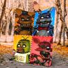 Freddy Bear Flannel Blanket Soft Warm All-Season Throw, Design for Camping, Car Travel, Hiking Sofa, Bed, Office Perfect Gift for Parties