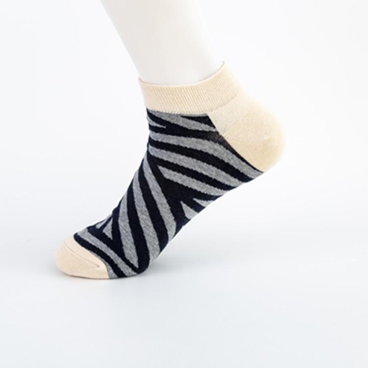 Colorful Tangram Series Cross-Border Casual Boat Socks