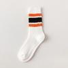 Neue Mode Farbe Block Gestreiften Mid-kalb Sport Socken Männer Frauen Atmungsaktive Baumwolle Socken Laufen Outdoor Basketball Radfahren Socken