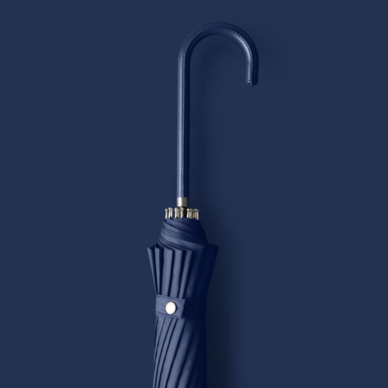 Ombrello Dritto Automatico Minimalista Stile Giapponese a 16 Stecche con Manico Lungo, Ombrellone e Ombrello Parasole per Uomini e Donne, Grande Dritto