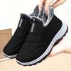 Autumn and winter cotton shoes, women's boots, warm and comfortable, with thick fleece and mother's shoes