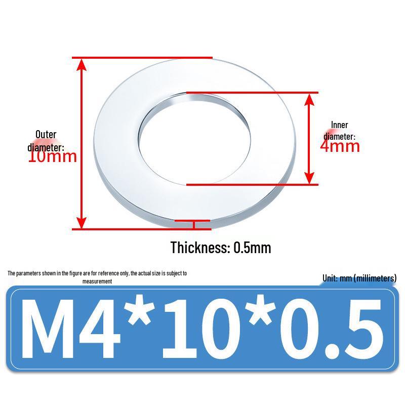 Extra Large Galvanized Metal Flat Washer (Sizes M1.6-M14)