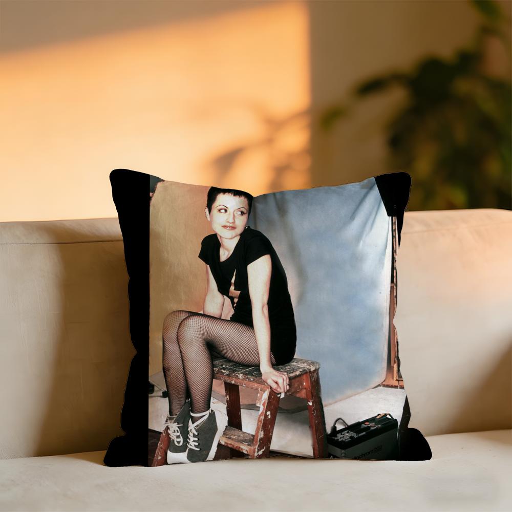 CCranBeRries Band Album Cover Cushion Cover Cozy Velvet Throw PillowSoft Warm Cushion For Sofa Bed