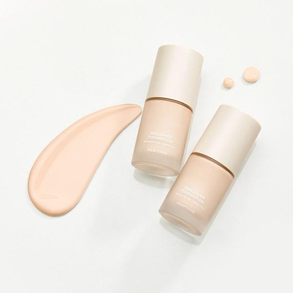 Meristed Set 3, 3 Sets, Rill Cover Foundation Pure Big + 3 volle Puffs + Perfect Cleansing Night + Geschenkbox, beliebtes koreanisches Kosmetikset