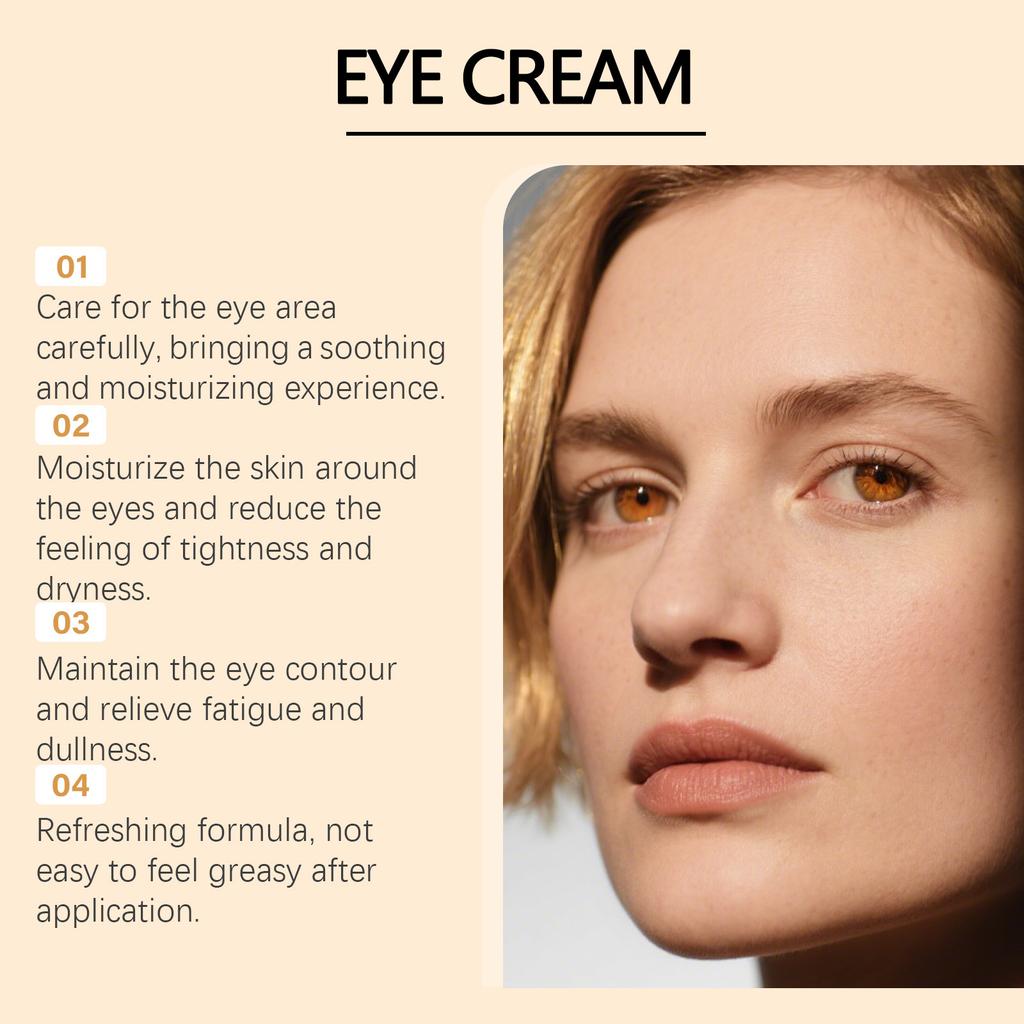 VIARELINE Feuchtigkeitsspendende Augencreme Sanft Hydrierend Aufhellend Einfache Anwendung Augenpflege 30ml