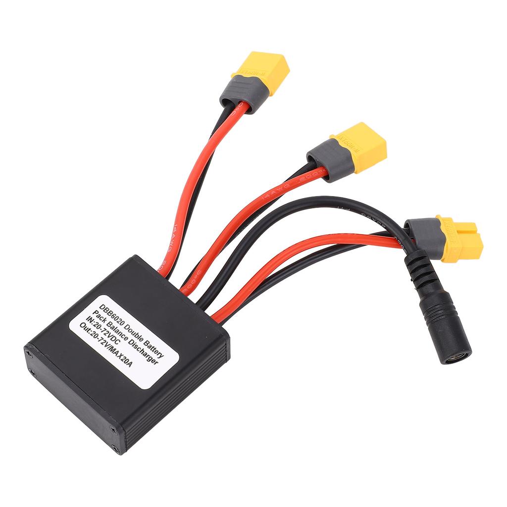 Dual Battery Parallel Module Adapter 20V‑72V Dual Battery Connector Adapter Increase Capacity Battery Discharge
