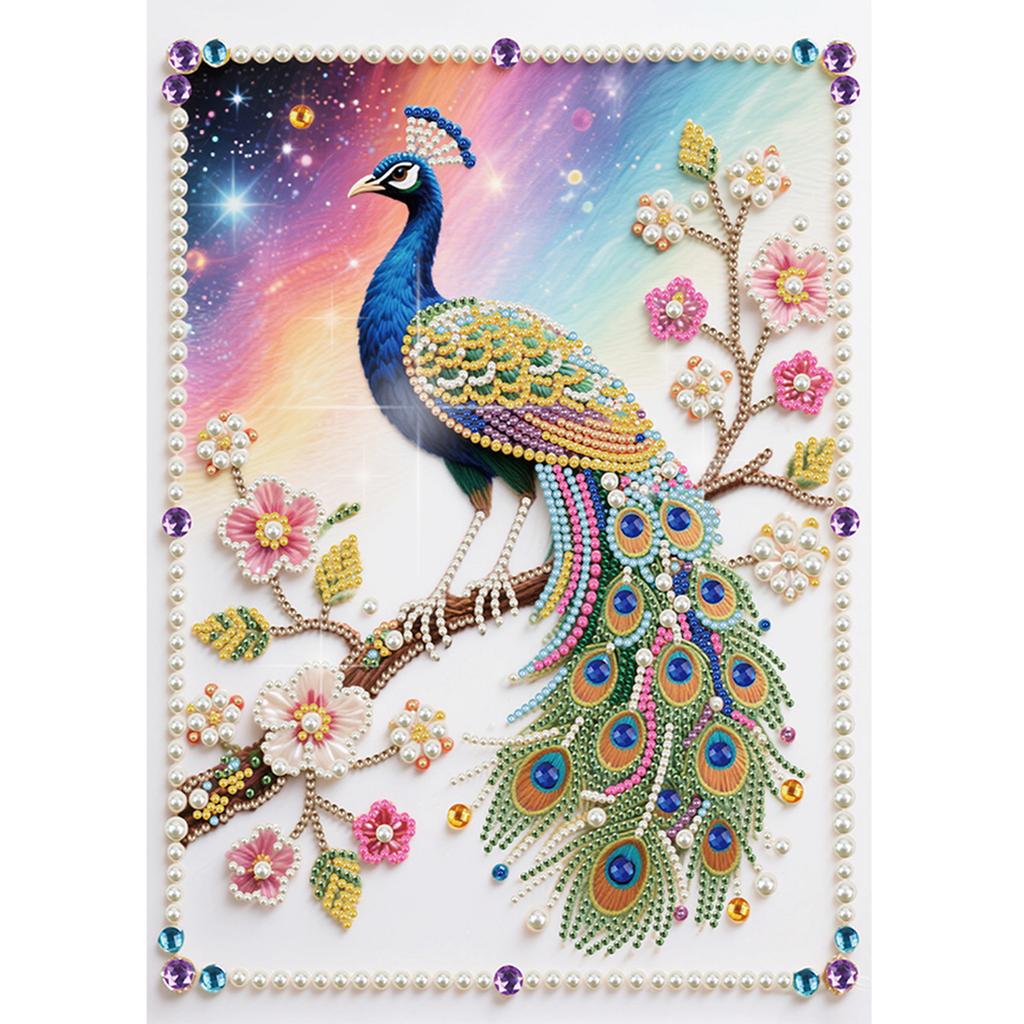 Animal Special Shaped DIY Partial Drill Pearl Gem Diamond Art Painting Kit Gift Art Craft Pearl Diamond Painting 11.81x15.75in