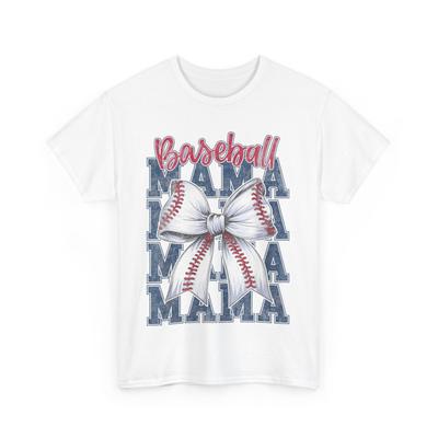 Baseballshirt, Baseball Mama Kokette Schleife Sportliebhaber Frauen T-Shirt