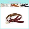 Vintage Belt Leather Women Versatile Decorative Waistband Casual Jeans Strap