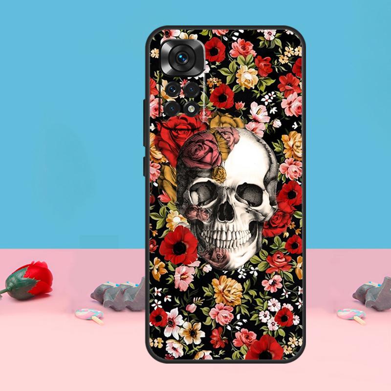 Horror Skull Gothic Cover For Xiaomi Redmi Note 14 13 12 10 11 Pro 11S 12S Case For Redmi 15 15C 10C 12C 13C 14C