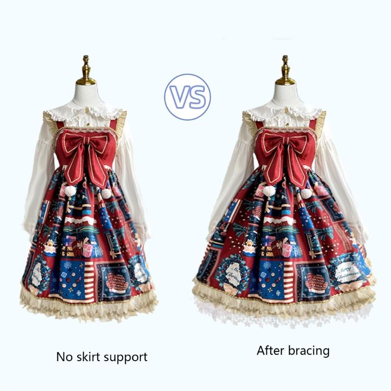 Women Girls Lolita-Crinoline-Petticoat Hoops Skirt Wedding Crinoline-Pettiskirt