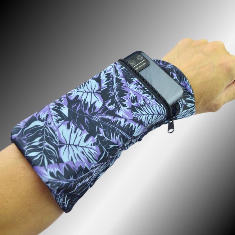 Elastic Outdoor Running Armband: Close-Fitting Wrist Bag for Mobile Phone & Keys