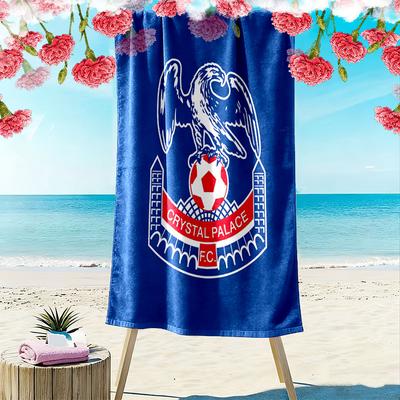 Crystal Palace Football Club Print Beach Towel, Large Soft Quick Dry Towel for Beach Camping Swimming