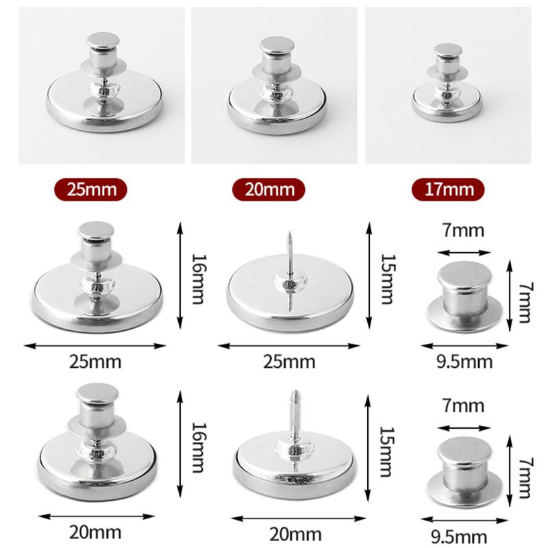 1/10Pairs Magnetic Curtain Button Detachable Window Screen Close Magnet Buckles Prevent Light Ome Office Curtain Closure Clips