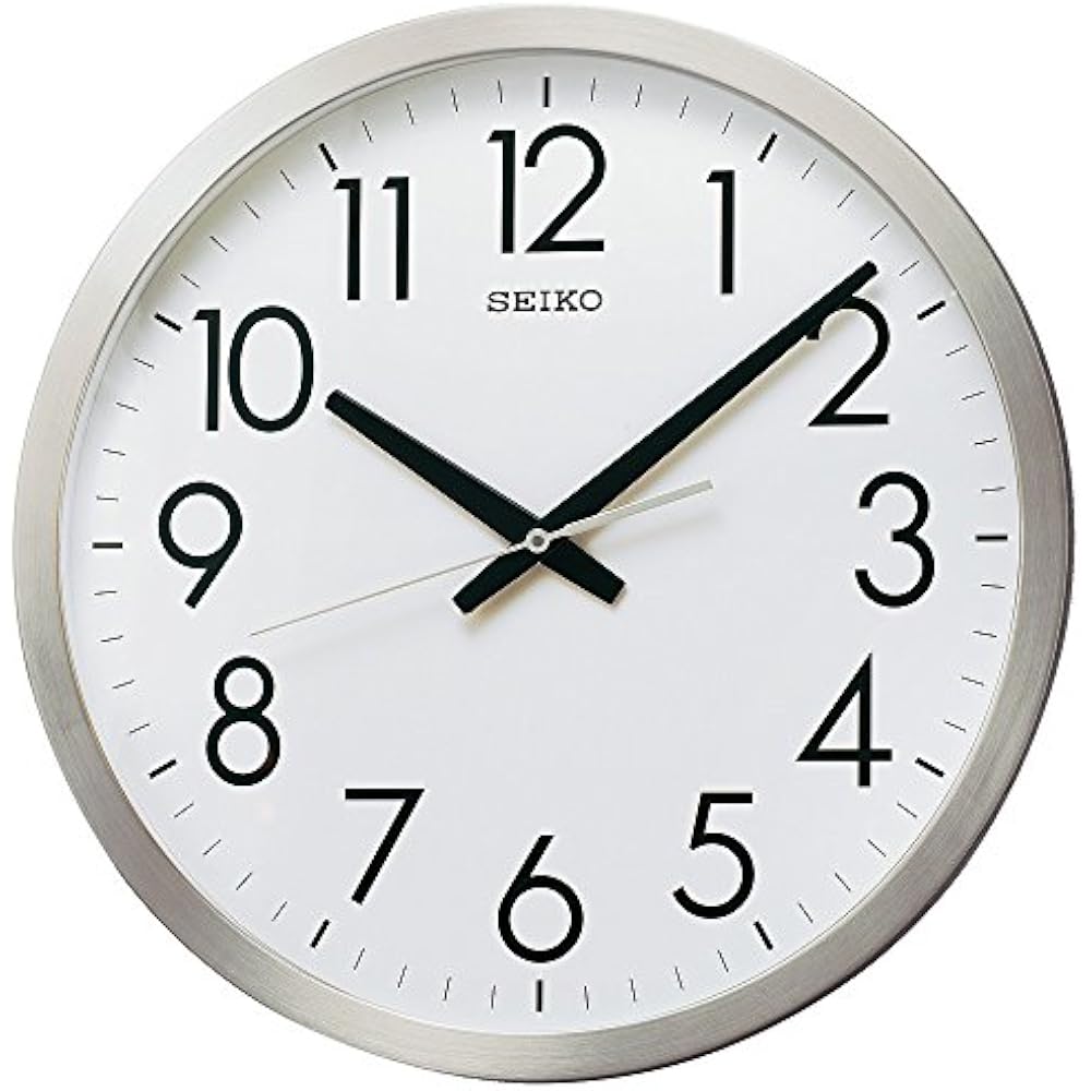 Seiko Clock Wall Clock Office Type Analog Quartz Metal Frame KH409S SEIKO