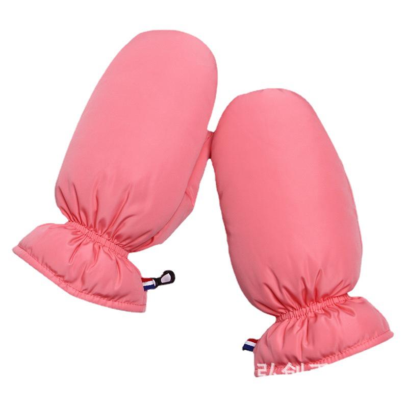 Wiatroszczelne Zimowe Rękawice Rowerowe Męskie i Damskie - Grube, Ciepłe Rękawice Łapawice Bawełniane