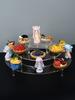 1-4 Tier Acrylic Display Stand for Action Figures,Cosmetic Rack Clay Doll Jewelry Cupcake Perfume for Corner Display Riser Shelf