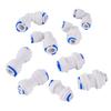 OD 1/4" 3/8" Hose Tube Connectors Reverse Osmosis Aquarium Fittings RO Water Elbow Straight Plastic Pipe Coupling Water Joints