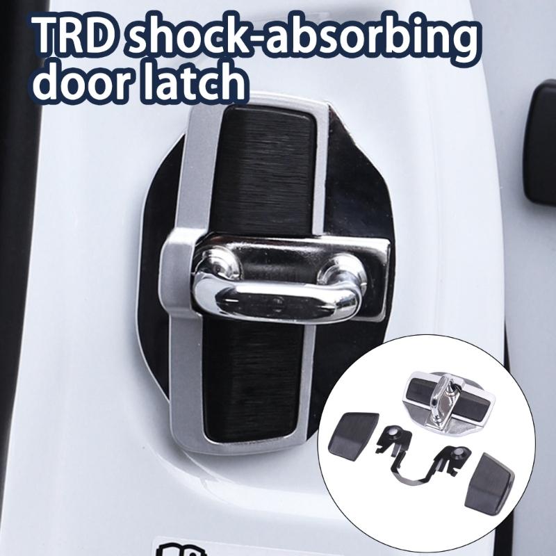 C63D Vehicles Door Stabilizer Lock Cover For LC LS LX RX UX Noise Reduction Anti Shake Regulator Easy Installation Metal Mixture