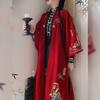 2026 New Style Hanfu: Women's Ming Dynasty-Inspired Round Collar Jacket with Heavy Embroidery and Velvet Thickened Mamian Skirt for Autumn/Winter.