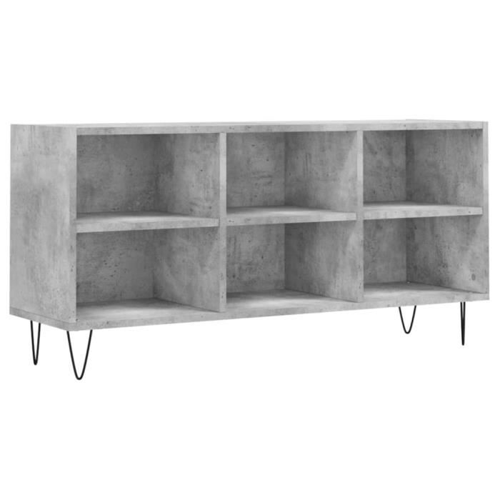 VidaXL Meuble TV chêne fumé 150x30x44,5 cm bois d'ingénierie 831265