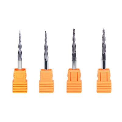 1pc Ende mühle Solide Hartmetall Kegel Schaft Gravur Router CNC