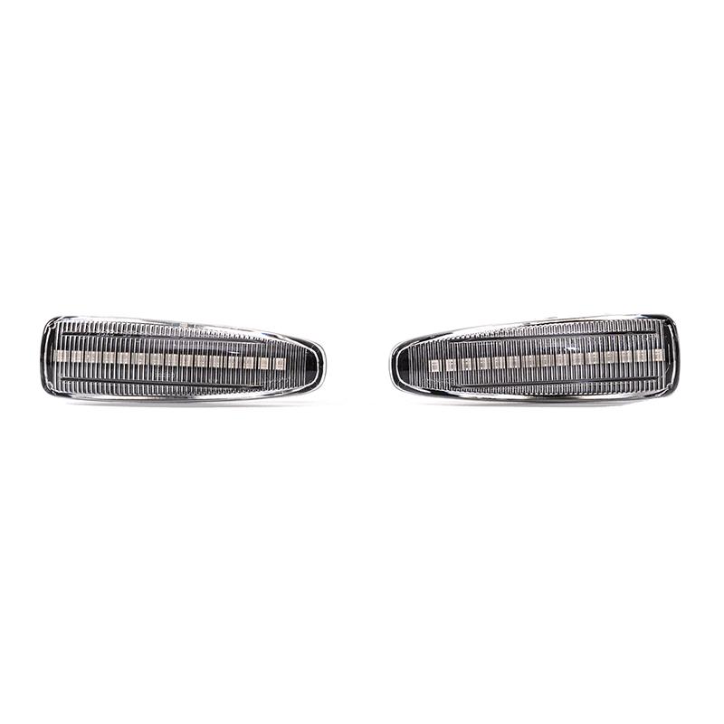 

Рифмованный автомобильный светодиодный передний задний фонарь, бампер, светодиодный боковой габаритный фонарь, белые аксессуары, 4 пары для Dodge Charger 2015-2022