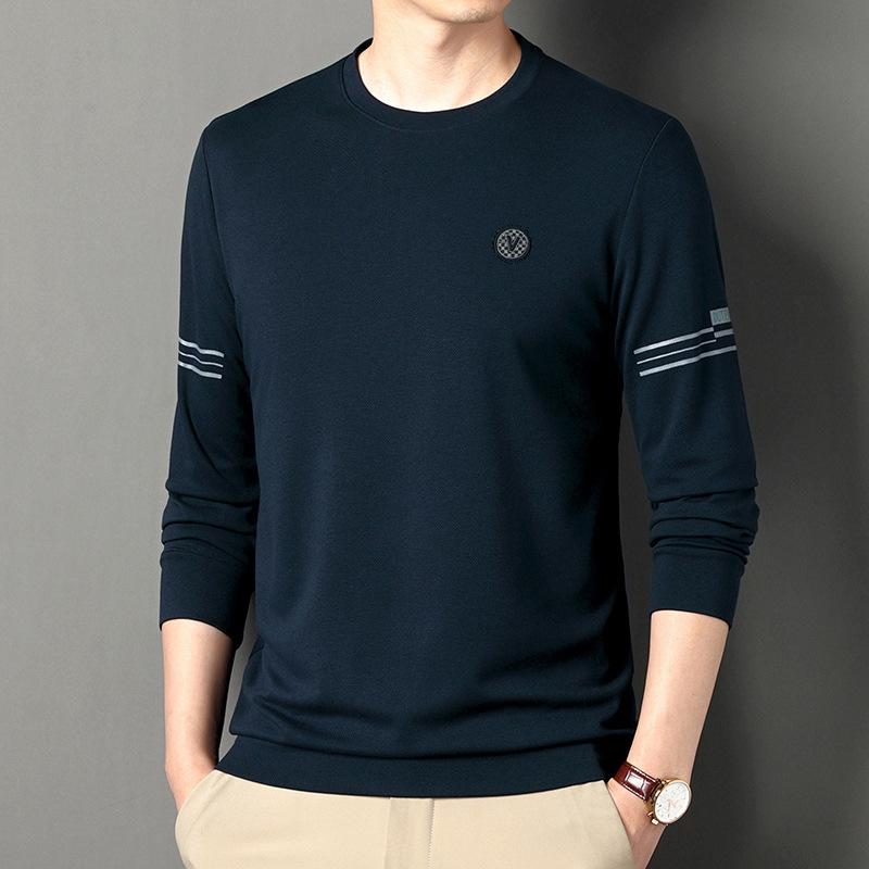 Long-sleeved T-shirt Men's Spring and Autumn New Round Neck Top Casual Versatile Trendy Simple Sweatshirt Men's Bottoming Shirt