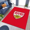 VfB Stuttgart Football Club Logo Rug Non Slip Floor Carpet Living Room Game Room Soccer Fan Decor Gift