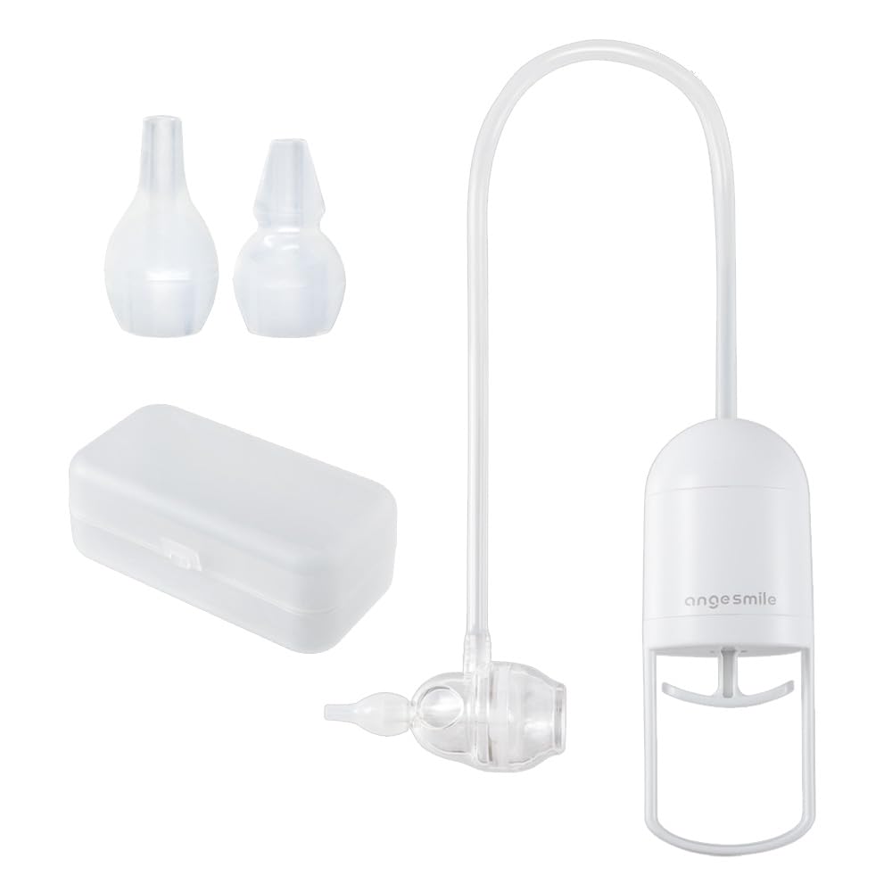 

Anju Smile Manual Nasal Aspirator, Hananote Manual Nasal Aspirator, for Babies, Children, Adults, Toddlers, and Infants, Includes Suction Tank, Suctio