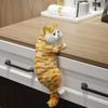 30cm Simulated Hanging Cat Stuffed Plush Toys Cute Kitten Persian Cat Plushies Dolls Creative Hanging Cabinet Ornaments For Home