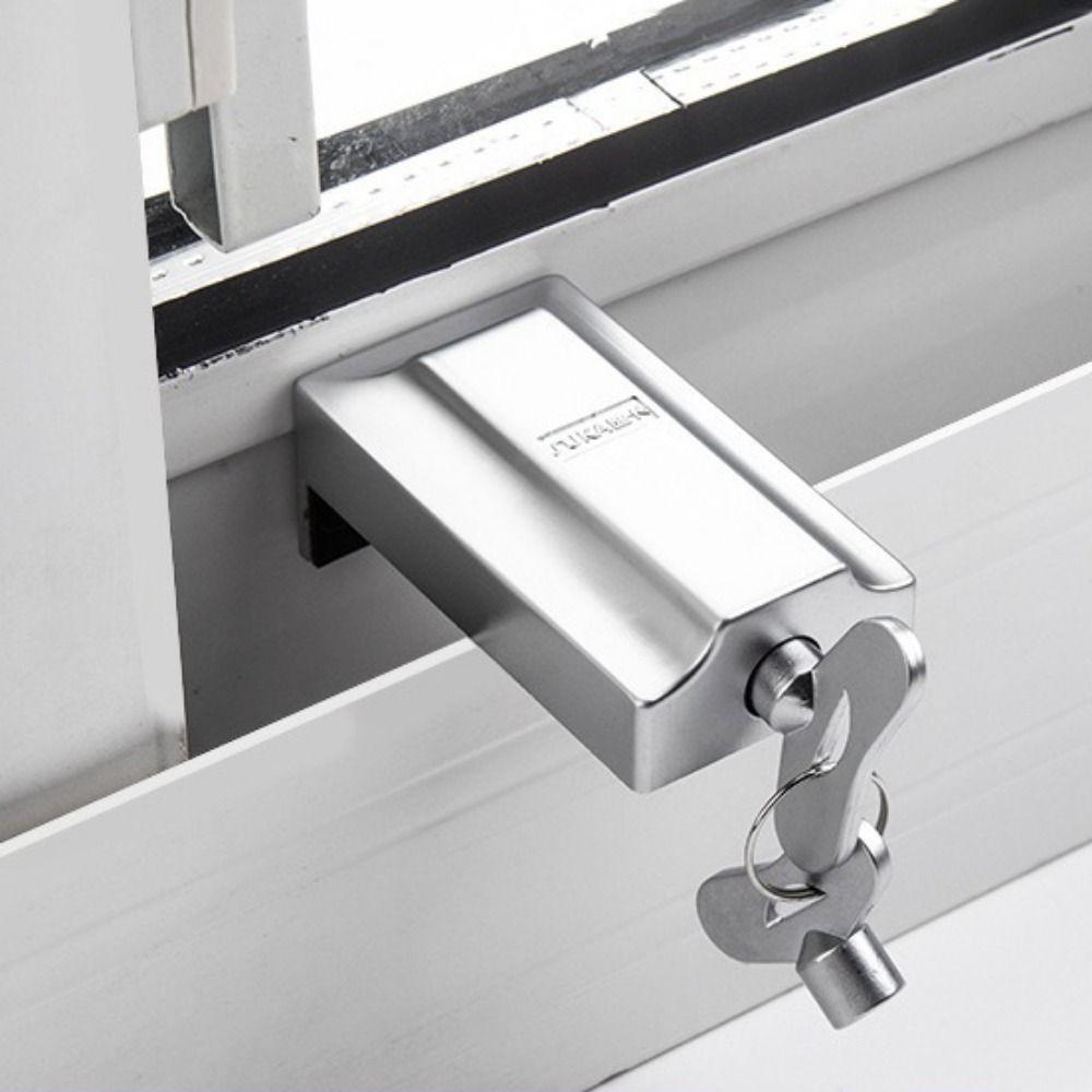 

Anti-theft Baby Safety Lock with Keys Door Stopper New Window Security Lock Window срібний