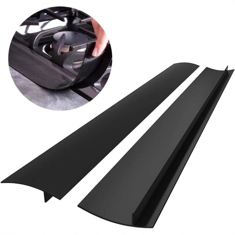Stove Counter Gap Cover Kitchen Silicone Heat Resistant Mat Gas Stove Protector Slit Cleaning Pad Oil Dust Seal Cooker Cover