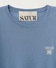 Seteo Lightweight Crew Neck Half Knit Blue