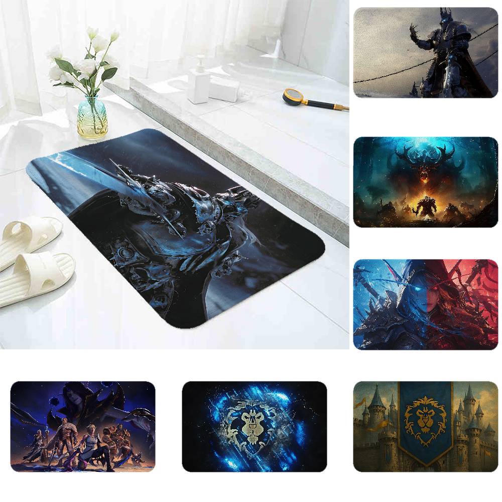 Game W-World-S Of Warcraft-S Floor Mat Living Room Rug For Bedroom Welcome Mat Outdoor Rug