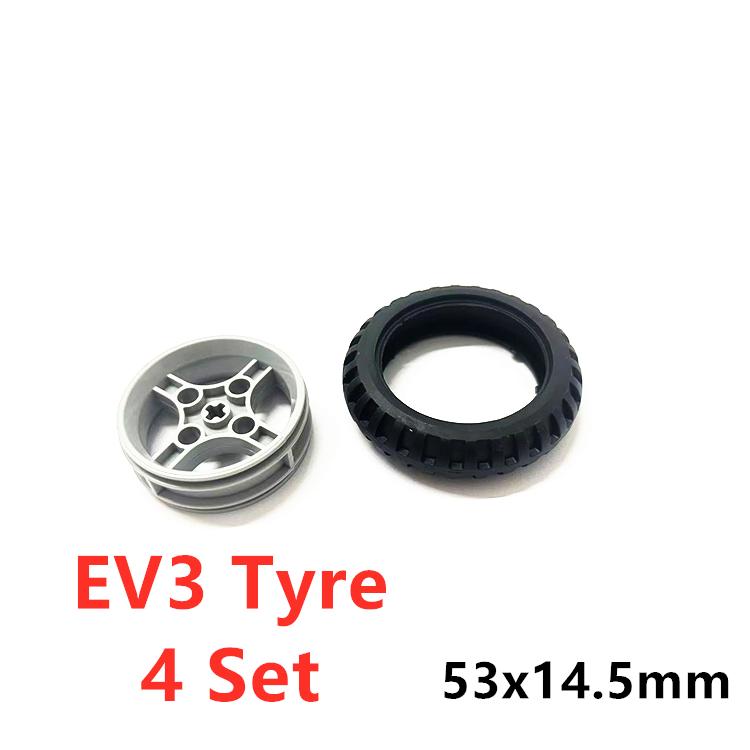 Lot Set High-Tech Building Blocks MOC Parts Motorcycle Wheels Tyre Car Hub Ev3 Compatible 88516 88517 2902 71720 for Kid Toys