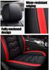 Universal Luxury Breathable Wear-resistant PU Leather 6D Car-styling Auto Car Seat Covers With Headrest Lumbar Pillow
