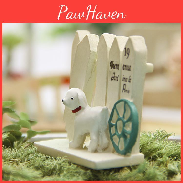 Garden Fence Dog Resin Figurine For Home Decor And Business Gift Promotions