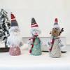 2pcs Colorful Christmas Tree Hanging Pendant Unique Santa Claus Figurine Christmas Plush Dolls  Prop