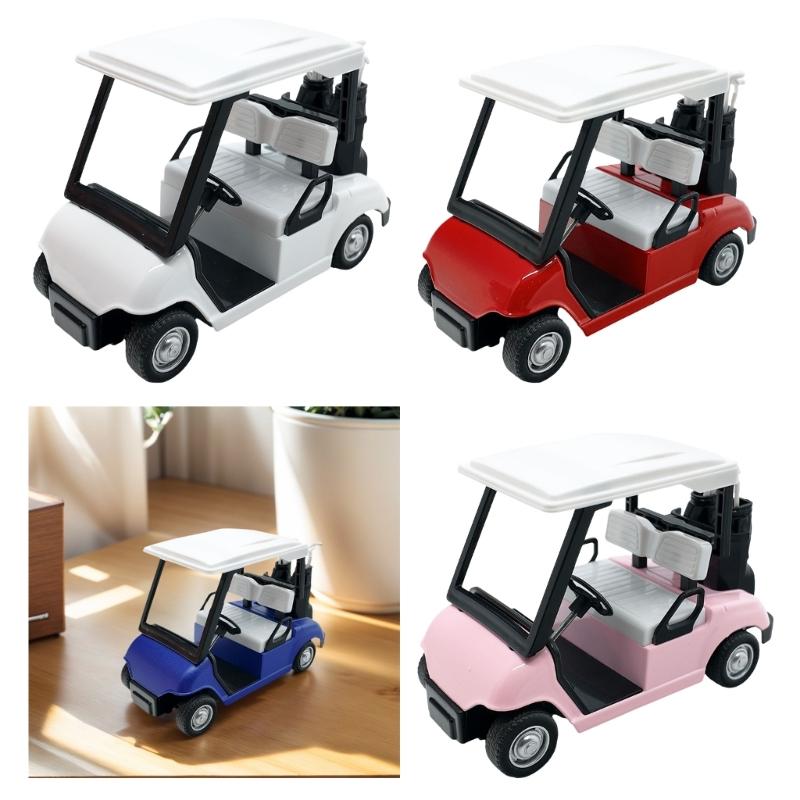 Detailed Miniature Golf Vehicle Alloy 1:20 Scale Golf Cart Pullback Toy Display Piece For Birthday Party Decoration