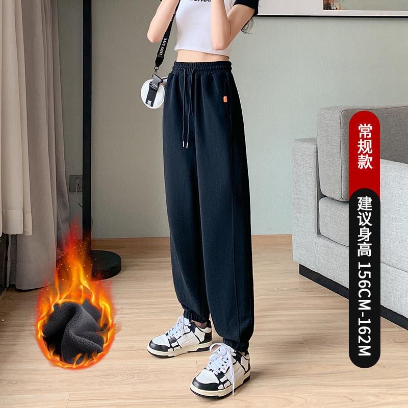 

Winter gray sweatpants women s fat mm loose and thin leggings female student Harlan casual sweatpants women s long pants high waist S