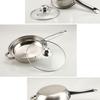 6x Pots and Pans Set Saucepan Sturdy Cookware for Indoor Camping Kitchen 12PCS Silver Handle