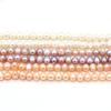 1String, Natural Freshwater Pearls, Subcircle Pearl Beads, 6-7 Mm, for DIY Necklace Bracelet, Jewelry Making, Women Birthday Party Crafts, 36cm