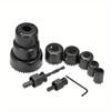 11Pcs Hole Saw Kit Durable Carbon Steel Metal Circle Power Drill Hole Cutter for Wood PVC and Plastic