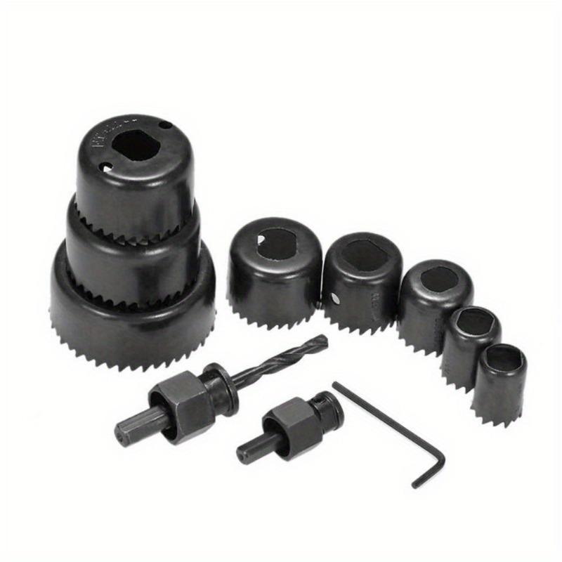 11Pcs Hole Saw Kit Durable Carbon Steel Metal Circle Power Drill Hole Cutter for Wood PVC and Plastic
