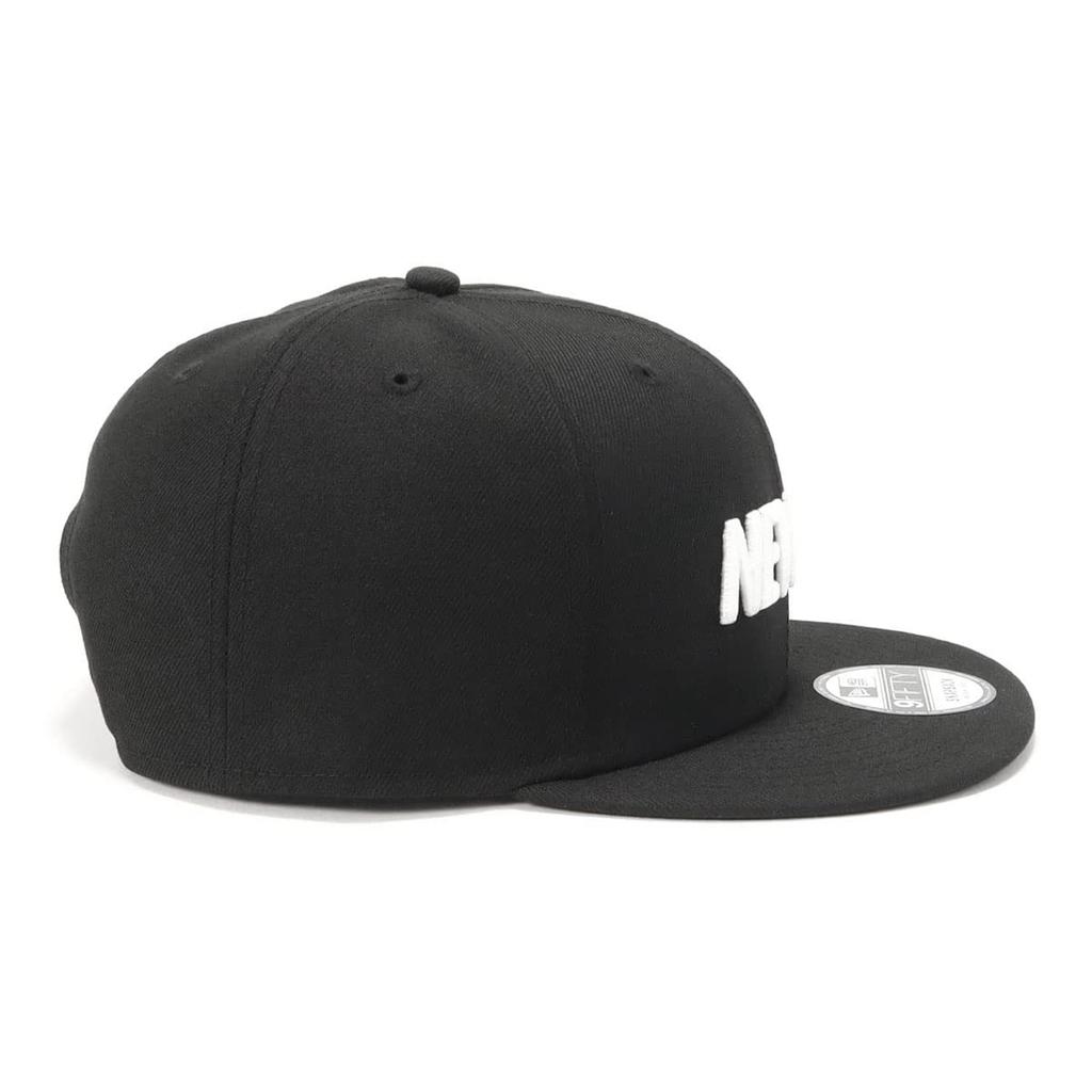 9FIFTY Logo Size 950 WMLOGO BLK WHI 25J [New Era] Cap, Black/Logo, L/XL,