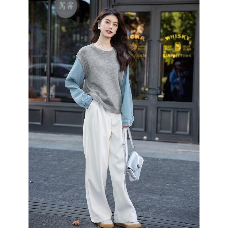 Moka Na Women's MKNJD2797 Long Sleeve Knit Sweater