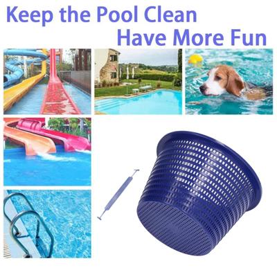 7"/8" Pool Skimmer Basket for Inground Pools Plastic Swimming Pool Filter Basket Leaf