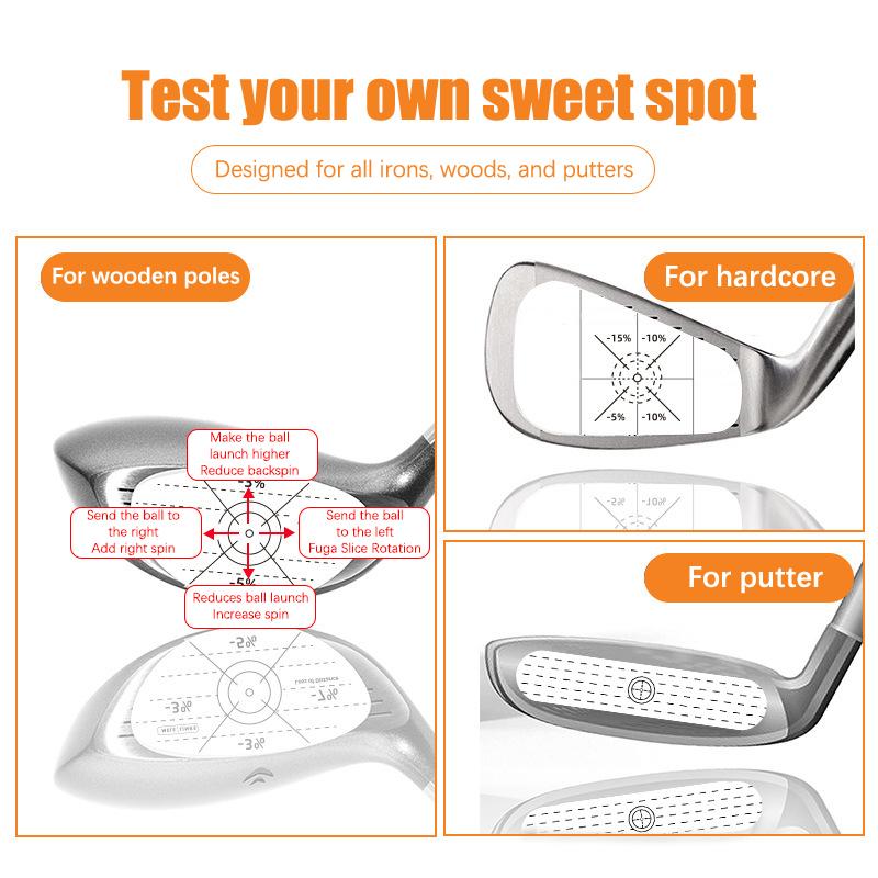 10 Bucăți Autocolante Impact Golf Autocolant Etichete Supradimensionate Rola Înregistrator Lovire Mingi Pentru Bărbați Femei Accesorii Practică Golf